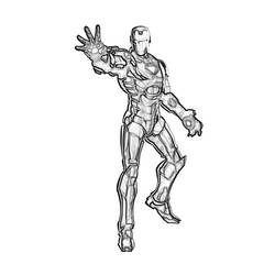 Coloring page: Iron Man (Superheroes) #80617 - Free Printable Coloring Pages