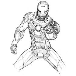 Coloring page: Iron Man (Superheroes) #80627 - Free Printable Coloring Pages