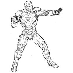Coloring page: Iron Man (Superheroes) #80650 - Free Printable Coloring Pages