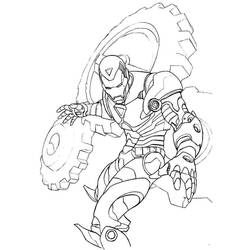 Coloring page: Iron Man (Superheroes) #80652 - Free Printable Coloring Pages