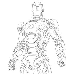 Coloring page: Iron Man (Superheroes) #80696 - Free Printable Coloring Pages