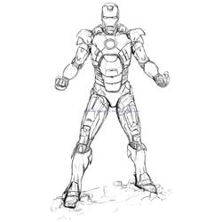 Coloring page: Iron Man (Superheroes) #80701 - Free Printable Coloring Pages