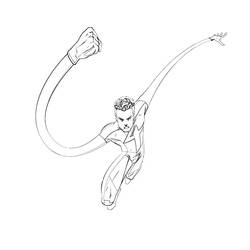 Coloring page: Mr. Fantastic (Superheroes) #84772 - Free Printable Coloring Pages
