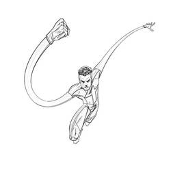Coloring page: Mr. Fantastic (Superheroes) #84773 - Free Printable Coloring Pages