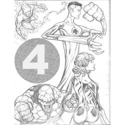 Coloring page: Mr. Fantastic (Superheroes) #84827 - Free Printable Coloring Pages