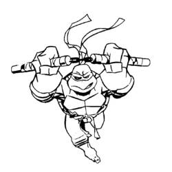 Coloring page: Ninja Turtles (Superheroes) #75358 - Free Printable Coloring Pages