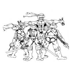 Coloring page: Ninja Turtles (Superheroes) #75365 - Free Printable Coloring Pages