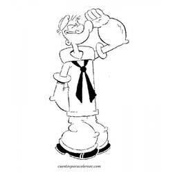 Coloring page: Popeye (Superheroes) #84722 - Free Printable Coloring Pages