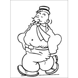 Coloring page: Popeye (Superheroes) #84725 - Free Printable Coloring Pages