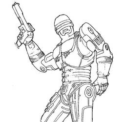 Coloring page: Robocop (Superheroes) #71335 - Free Printable Coloring Pages