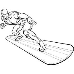 Coloring pages: Silver Surfer - Free Printable Coloring Pages