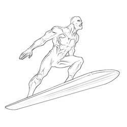 Coloring page: Silver Surfer (Superheroes) #81129 - Free Printable Coloring Pages