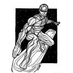 Coloring page: Silver Surfer (Superheroes) #81179 - Free Printable Coloring Pages