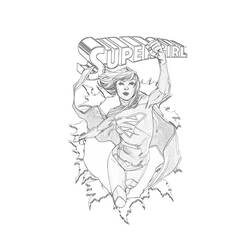 Coloring page: Supergirl (Superheroes) #83932 - Free Printable Coloring Pages