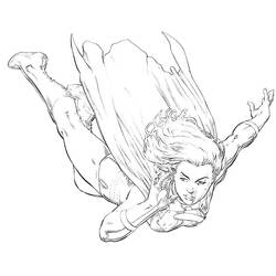 Coloring page: Supergirl (Superheroes) #83935 - Free Printable Coloring Pages