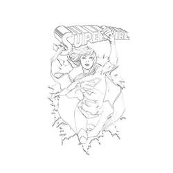 Coloring page: Supergirl (Superheroes) #83941 - Free Printable Coloring Pages