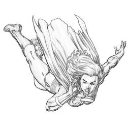 Coloring page: Supergirl (Superheroes) #83948 - Free Printable Coloring Pages