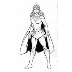 Coloring page: Supergirl (Superheroes) #83950 - Free Printable Coloring Pages