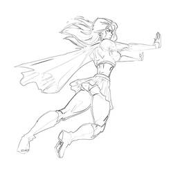 Coloring page: Supergirl (Superheroes) #83953 - Free Printable Coloring Pages