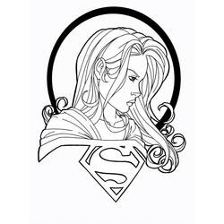 Coloring page: Supergirl (Superheroes) #83956 - Free Printable Coloring Pages