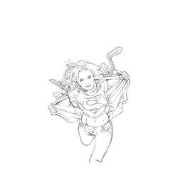 Coloring page: Supergirl (Superheroes) #83963 - Free Printable Coloring Pages
