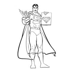 Coloring page: Superman (Superheroes) #83618 - Free Printable Coloring Pages