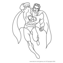 Coloring page: Superman (Superheroes) #83707 - Free Printable Coloring Pages