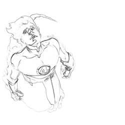 Coloring page: The Human Torch (Superheroes) #81615 - Free Printable Coloring Pages
