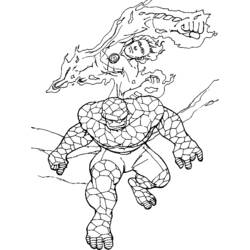 Coloring page: The Human Torch (Superheroes) #81638 - Free Printable Coloring Pages