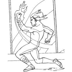 Coloring page: The Human Torch (Superheroes) #81639 - Free Printable Coloring Pages