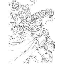 Coloring page: The Human Torch (Superheroes) #81652 - Free Printable Coloring Pages