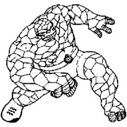 Coloring page: The Thing (Superheroes) #81962 - Free Printable Coloring Pages