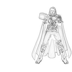 Coloring page: Thor (Superheroes) #75759 - Free Printable Coloring Pages