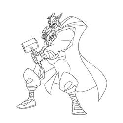 Coloring page: Thor (Superheroes) #75773 - Free Printable Coloring Pages