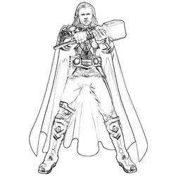 Coloring page: Thor (Superheroes) #75786 - Free Printable Coloring Pages