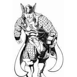 Coloring page: Thor (Superheroes) #75787 - Free Printable Coloring Pages