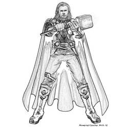 Coloring page: Thor (Superheroes) #75840 - Free Printable Coloring Pages