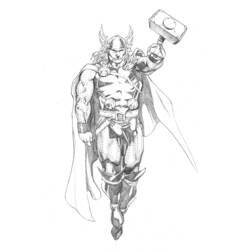 Coloring page: Thor (Superheroes) #75858 - Free Printable Coloring Pages