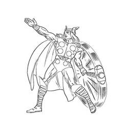 Coloring page: Thor (Superheroes) #75924 - Free Printable Coloring Pages