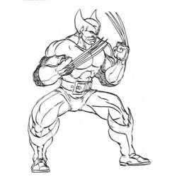 Coloring page: Wolverine (Superheroes) #74837 - Free Printable Coloring Pages