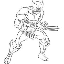 Coloring pages: Wolverine - Free Printable Coloring Pages
