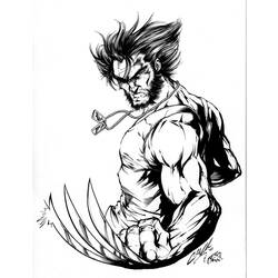 Coloring page: Wolverine (Superheroes) #74842 - Free Printable Coloring Pages
