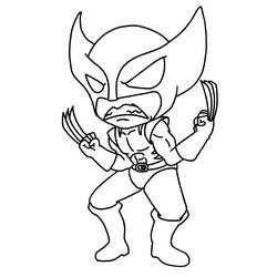 Coloring page: Wolverine (Superheroes) #74847 - Free Printable Coloring Pages