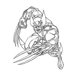 Coloring page: Wolverine (Superheroes) #74850 - Free Printable Coloring Pages