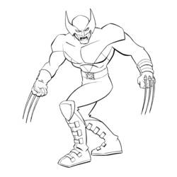 Coloring page: Wolverine (Superheroes) #74856 - Free Printable Coloring Pages