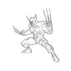 Coloring page: Wolverine (Superheroes) #74885 - Free Printable Coloring Pages