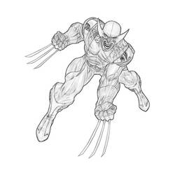 Coloring page: Wolverine (Superheroes) #74892 - Free Printable Coloring Pages