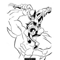 Coloring page: Wolverine (Superheroes) #74895 - Free Printable Coloring Pages