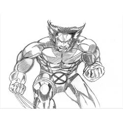 Coloring page: Wolverine (Superheroes) #74961 - Free Printable Coloring Pages