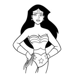 Coloring page: Wonder Woman (Superheroes) #74545 - Free Printable Coloring Pages
